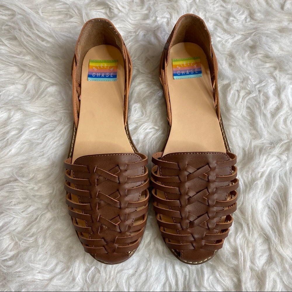 Stella Chase Kolton Vegan Leather Flat Sandal 10